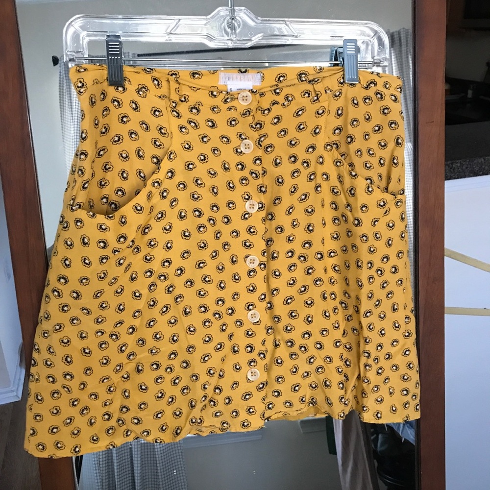 UO Sunshine Floral Skirt